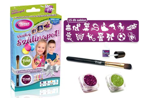TyToo szülinapi csillámtetoválás szett
