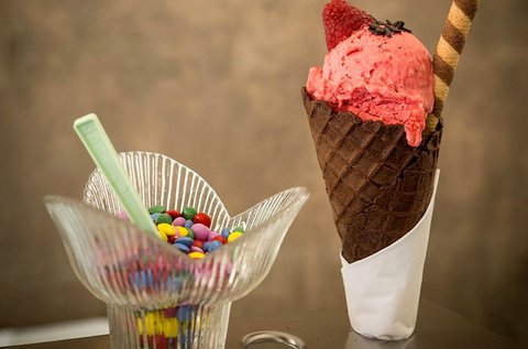 2 gombóc választható ízű fagylalt a belvárosban