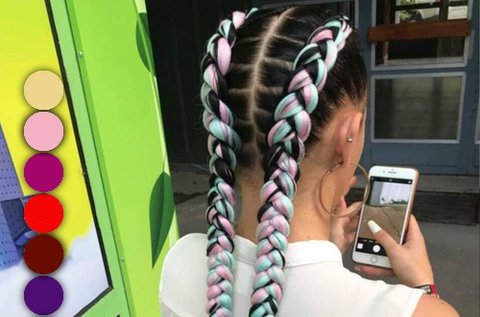 Szintetikus kanekalon póthaj fonáshoz