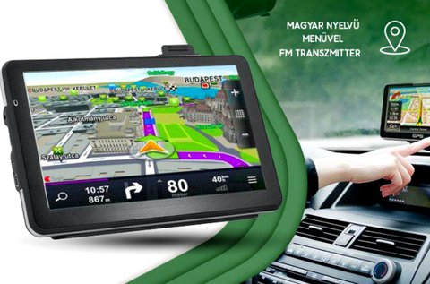 GPS navigációs készülék teljes Európa térképpel