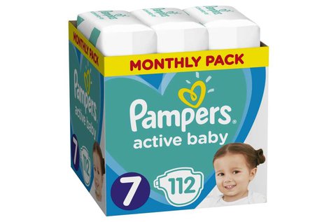Pampers Active Baby pelenkák 7-es méretben