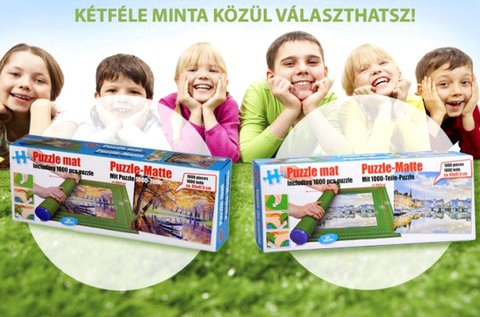 1000 db-os puzzle ajándék filc szőnyeggel