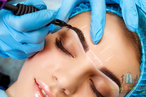 3D microblading szálas szemöldök tetoválás