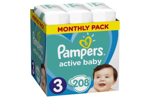 Pampers Active Baby midi pelenkacsomag
