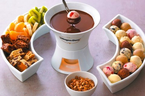 Häagen-Dazs jégkrém fondü 2 főre belga csokival