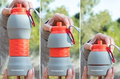 Összecsukható, BPA mentes szilikon kulacs