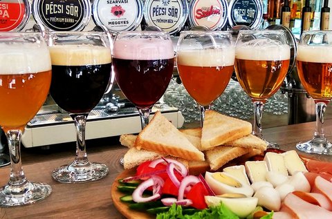 6 tételes sörkóstoló a Pécsi Sörmanufaktúra söreiből