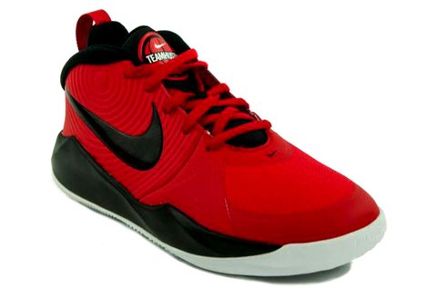 Nike Team Hustle D9 GS piros-fekete sportcipő