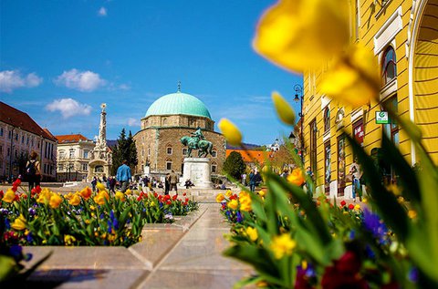 3 napos tavaszi feltöltődés Pécs belvárosában