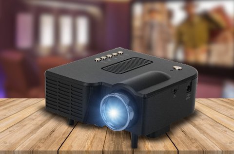 Hordozható prémium LED projektor távirányítóval