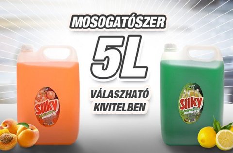 Praktikus 5 l-es kiszerelésű Silky mosogatószer