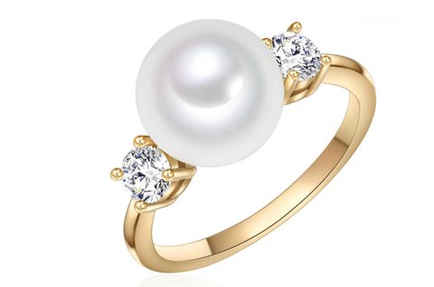 Mesés, aranyszínű Perldesse gyűrű nőknek