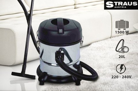 Straus ipari porszívó 1500 W-os teljesítménnyel