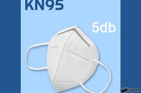 5 db többször használatos KN95 típusú szájmaszk