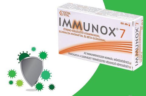 3 doboz Immunox7 immunerősítő kapszula