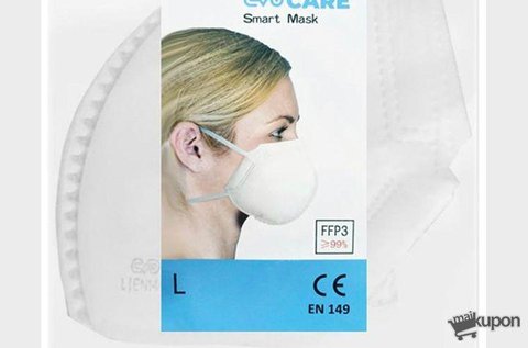 1 db FFP3 szűrőosztályú légzésvédő szájmaszk