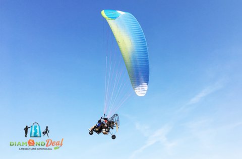 15 perces siklóernyős trájk tandemrepülés