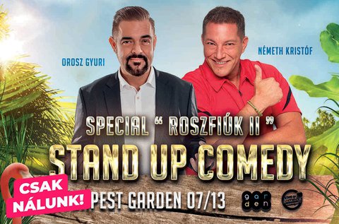 Nyári stand up comedy a Budapest Gardenben