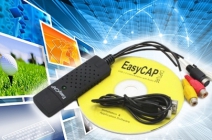 EasyCap USB digitalizáló készülék és videószerkesztő DVD szoftver bármilyen videó és hanganyag digitalizálásához