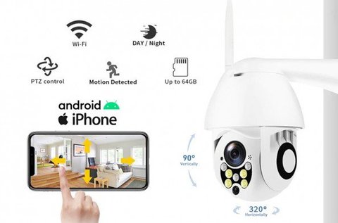 Vision Wifi Smart 360 fokban forgó IP kamera