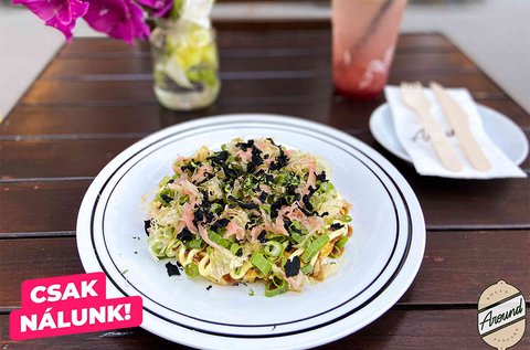 Különleges Okonomiyaki japán palacsinta