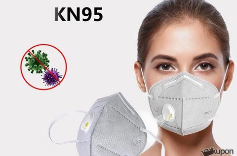 10 db KN95 professzionális szelepes maszk