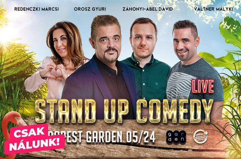 Stand up comedy a Budapest Gardenben