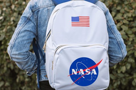 NASA mintás hátizsák 2 db rekesszel