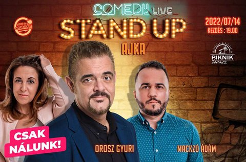 Stand up comedy esték Ajkán