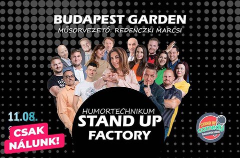 Belépő a Stand up Factory Humortechnikum estre