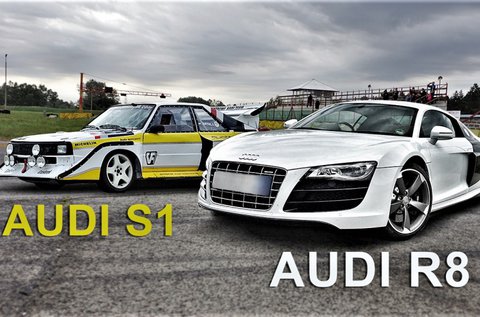 Audi R8 és Audi S1 élményvezetés 3-3 körön át