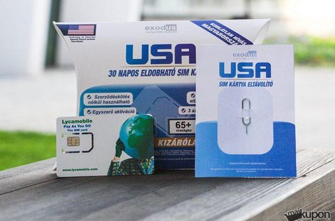 USA SIM kártya korlátlan hívással és SMS küldéssel