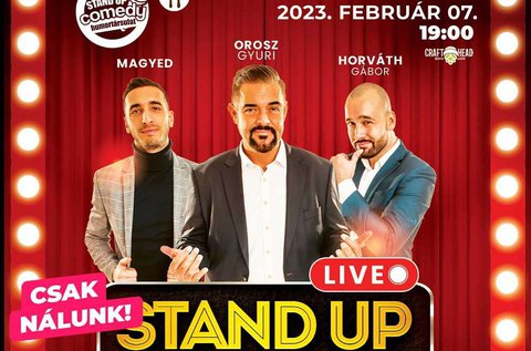 Stand Up Comedy Live est a Craft Head Bistróban