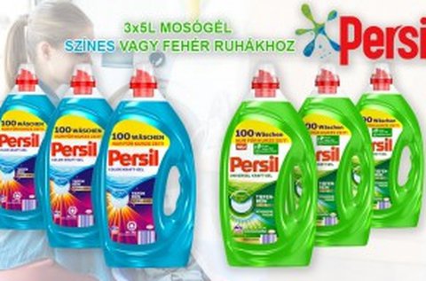 3x5 l Persil mosógél színes vagy fehér ruhákhoz
