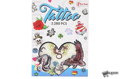 280 db tetováló matrica gyerekeknek