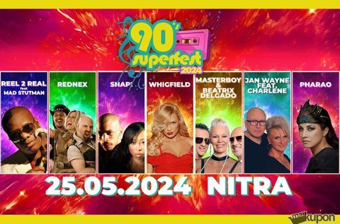 Belépő a nyitrai 90's Super Fest 2024 koncertre