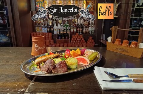 3 fogásos lakoma a Sir Lancelotban