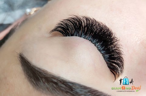 Mega volume műszempilla építés 5D-től