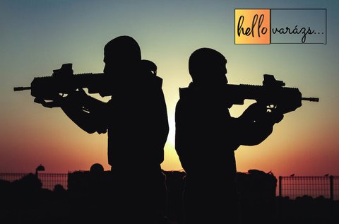 Élménylövészet 100 lövéssel, barátokkal