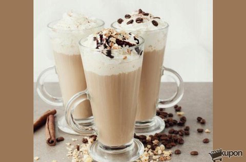 6 db-os latte kávés pohár készlet