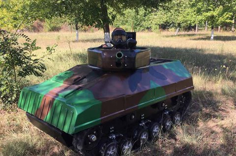 Paintball mini tank játék 2 főre, 100 db lőszerrel