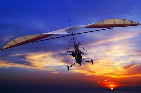 12 perces élményrepülés motoros sárkányrepülővel