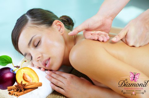 Szilva-fahéj illóolajos masszázs 60 percben