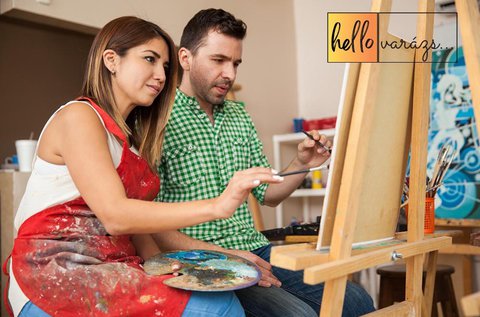 Páros élményfestés eszközhasználattal