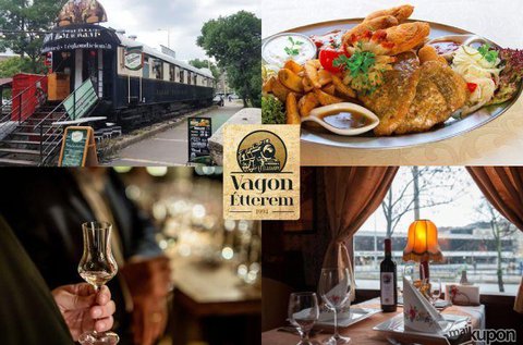 2 személyes Vagon-tál 1 üveg minőségi borral