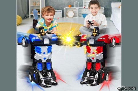 Távirányítós Transformers Bugatti robot autó