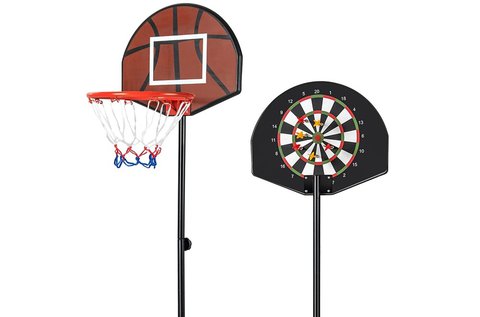 2 az 1-ben kosárpalánk darts táblával