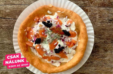 Gourmet lángos 2 főre a Balatonnál