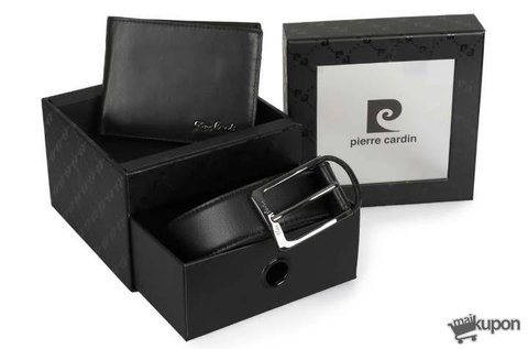 Eredeti Pierre Cardin bőr férfi pénztárca és öv