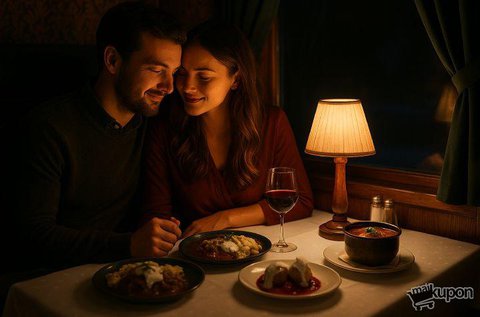 2 személyes Vagon tál 1 üveg minőségi borral